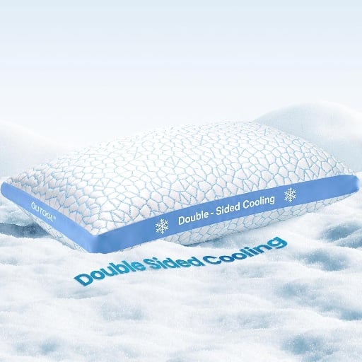 QUTOOL Cooling Shredded Memory Foam Pillow - Standard Size Deal