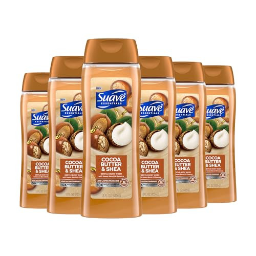 6-Pack 18-Oz Suave Moisturizing Body Wash (Cocoa Butter and Shea)