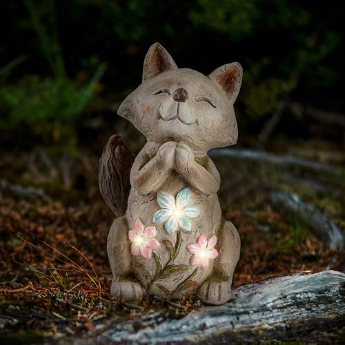 Smadeer Solar Fox Garden Statue w/ Light Deal