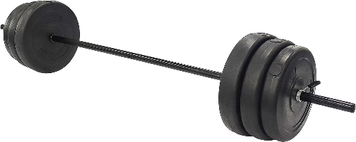 BalanceFrom Vinyl Standard Weight Set with 5ft 1" bar, 100 lbs