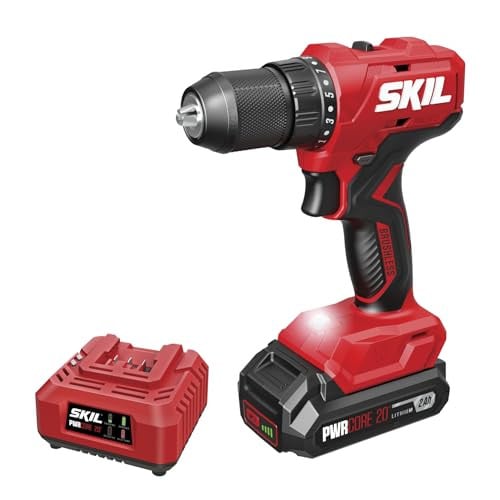 SKIL PWR CORE 20 Brushless 20V 1/2-Inch Drill Driver Kit with 2.0 Ah Battery and Charger Deal