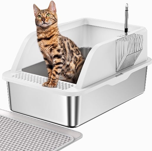 XL Stainless Steel Litter Box Deal