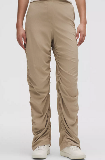 lululemon Women's Dance Studio Slim-Fit High-Rise Flared Pant (Sheer Oak)