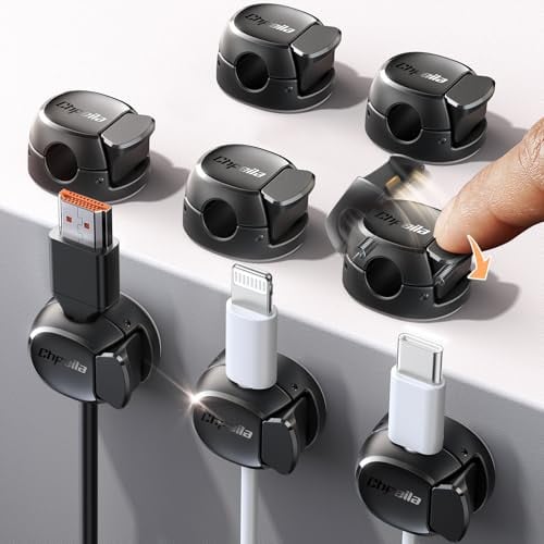Spring-Loaded Cord/Cable Organizer Clips 8-Count Deal