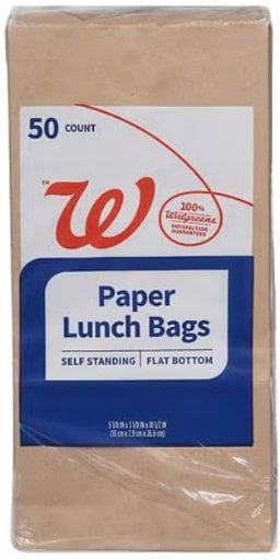 Complete Home Paper Lunch Bags 50 Count Deal