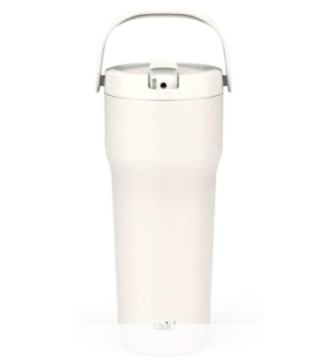 30-Oz Zak Designs Sutton On the Go Stainless Steel Travel Tumbler (Cream White)