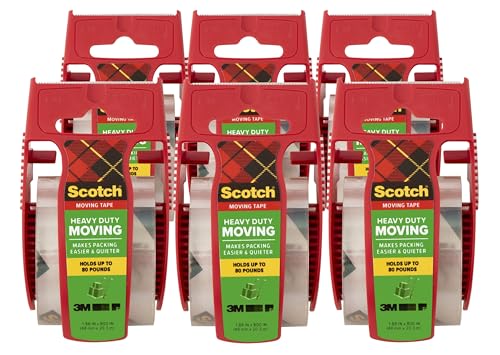 Scotch Heavy Duty Moving Packing Tape 6-Pack Deal