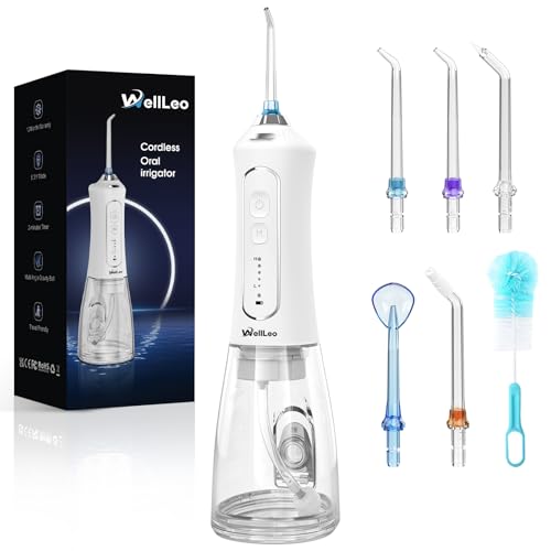 WellLeo 300ml Cordless Rechargeable Water Flosser Deal