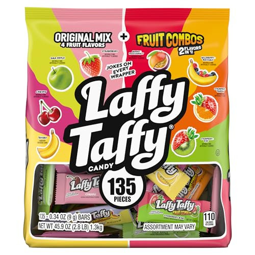 Laffy Taffy Assorted Mini Bars, 135 pieces