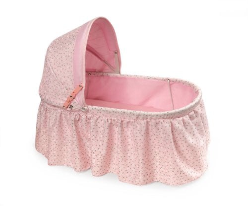 Badger Basket Folding Doll Cradle with Hood for 18 to 22-Inch Dolls