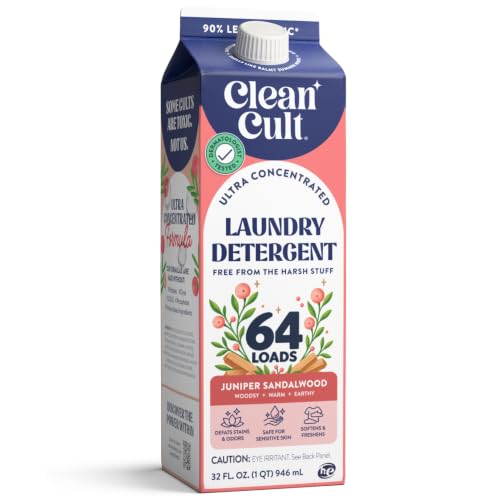 Cleancult Ultra Concentrated Liquid Laundry Detergent Soap 32-Oz (Juniper Sandalwood) Deal