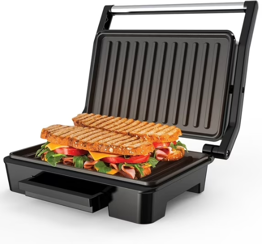 GPED Panini Press Grill with Double Non-Stick Coated Plates