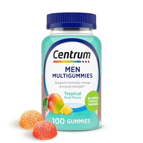 Centrum Men's Multivitamin Gummies 100-Count (Tropical)