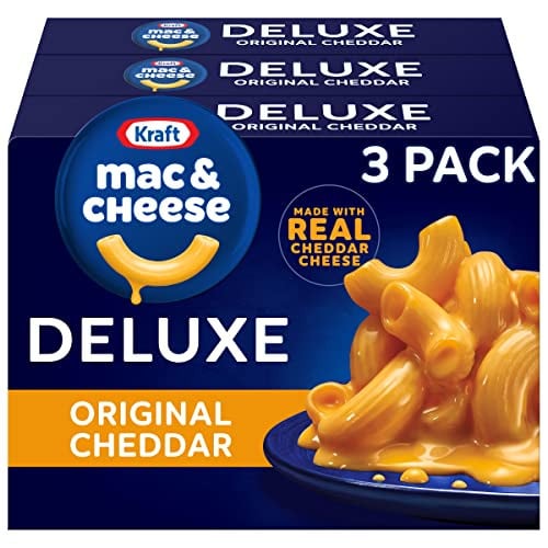 Kraft Deluxe Mac & Cheese Original Cheddar 3-Pack 14-Oz Deal