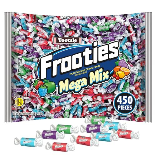 Frooties Mega Mix 450 Pieces Assorted Fruit Flavor Chewy Candy