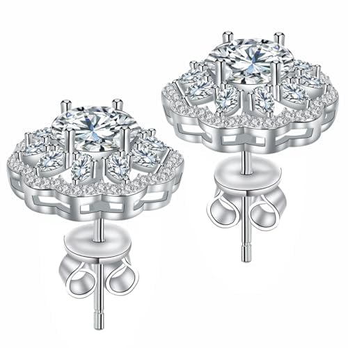 Sunflower Stud Earrings for Women 3 Carat Deal