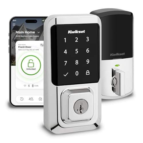 Kwikset Halo Wi-Fi Smart Touchscreen Deadbolt (Polished Chrome)