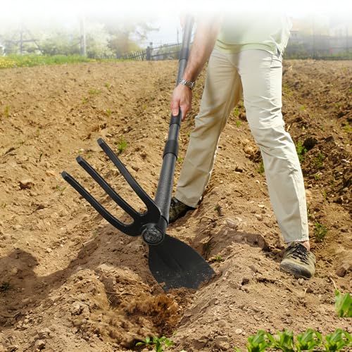 60" Garden Hoe 2-in-1 Heavy Duty Cultivator Tool Deal