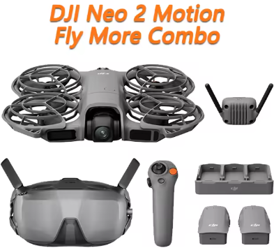 DJI Neo 2 Motion Fly More Combo w/ RC Motion 3 & Goggles N3 4K FPV Beginner Drone 3 Batteries Deal