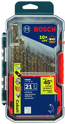 BOSCH Cobalt Drill Bits CO21B 21-Piece Set