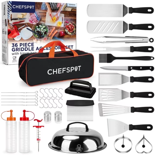 Commercial Chef 36-Piece Griddle Accessories Kit Deal