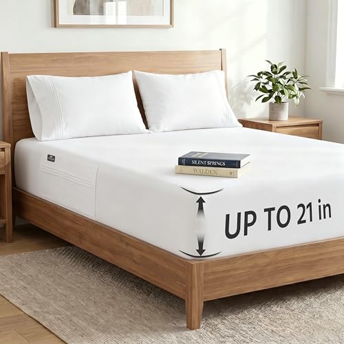Deep Pocket Twin XL Fitted Sheet with Straps Deal