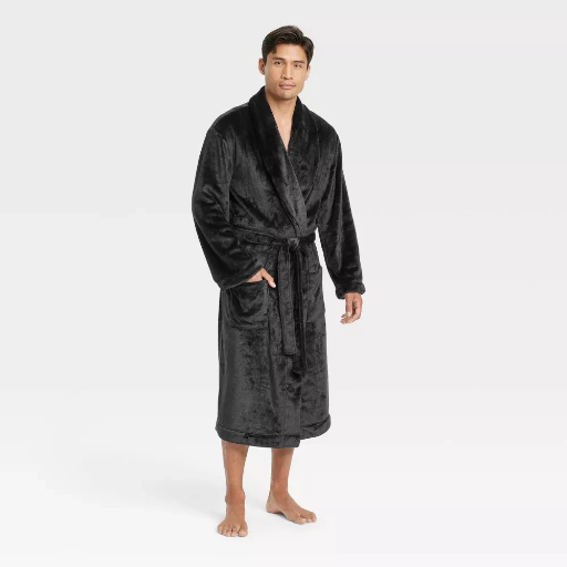 Goodfellow & Co. Men's Plush Robe (Black) Deal