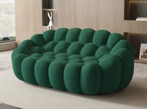 Dorens 78'' Modern Curved Boneless Sofa