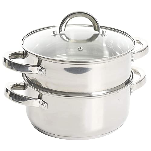 Oster Sangerfield 3-Qt Stainless Steel Dutch Oven with Steamer Basket