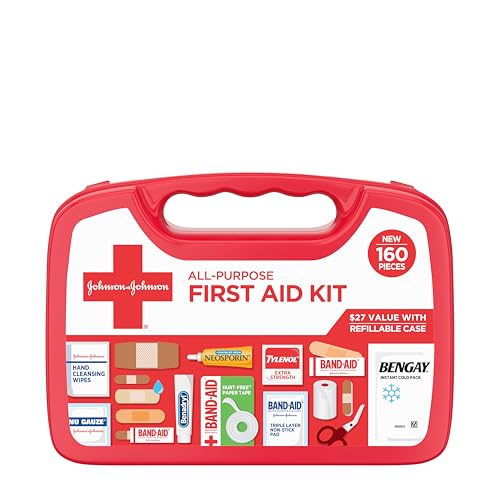 Johnson & Johnson Compact All Purpose First Aid Kit 160-Pc