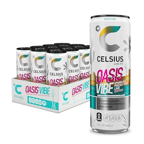 12-Pack 12-Oz Celsius Essential Sparkling Energy Drink (Oasis Vibe) Deal