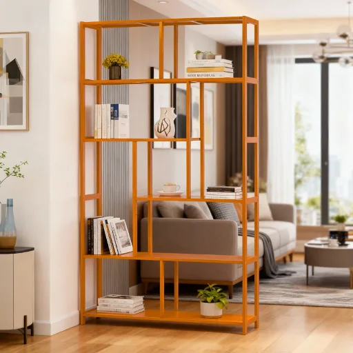 68.9" Ebern Designs 5-Tier Bamboo Etagere Bookcase Deal