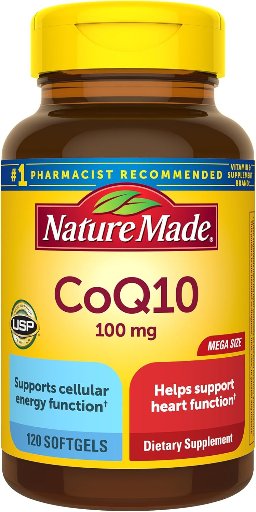 Nature Made CoQ10 100mg Dietary Supplement Softgels 120-Count