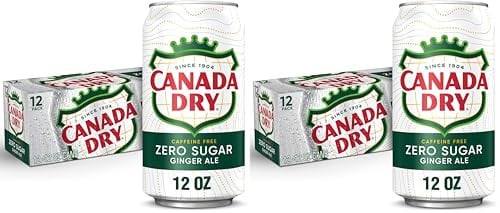 Canada Dry Zero Sugar Ginger Ale 12 fl. oz. Cans 12 Pack (Pack of 2) Deal