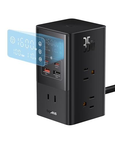 Baseus 10-in-1 USB C Charging Station 35W PowerCombo 1200J Power Strip