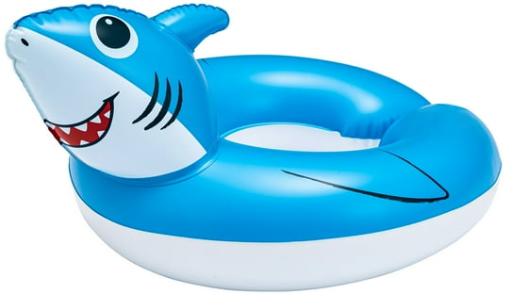 Bluescape Blue Shark Split Inflatable Swim Ring Pool Float Deal