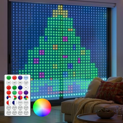 Brightown 400 RGBIC LED Smart Curtain Fairy Lights, 6.6x6.6ft Deal