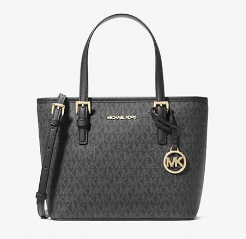 Jet Set Travel Extra-Small Logo Top-Zip Tote Bag