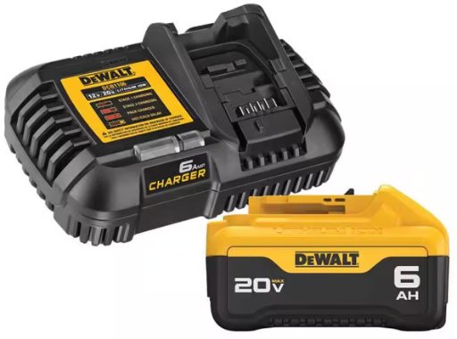 Dewalt 20V MAX Lithium-Ion 6.0 Ah Battery and Charger