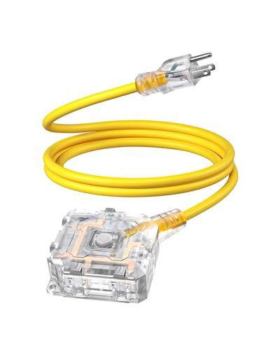 DEWENWILS 6FT 6-Outlet Outdoor Extension Cord