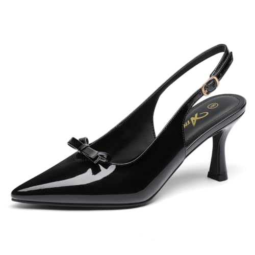 Athlefit Women's Closed Toe Heels Slingback Pumps Dress Shoes Deal