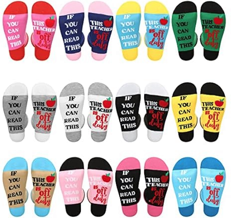 12-Pair Women's Christmas Crew Socks