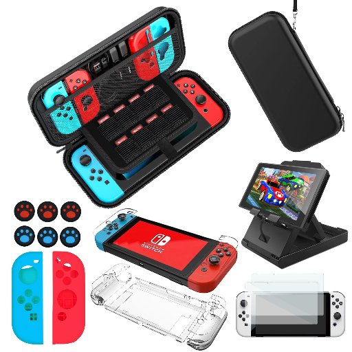 RDS Industries Nintendo Switch Deluxe Gaming System Carrying Case
