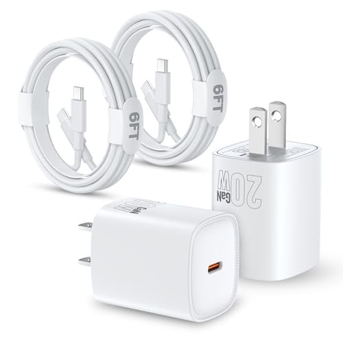 2-Pack 20W PD USB-C Wall Chargers + 6FT USB-C Cables Deal