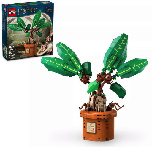 LEGO Harry Potter Mandrake Magical Plant Toy 76433, 579 Pcs