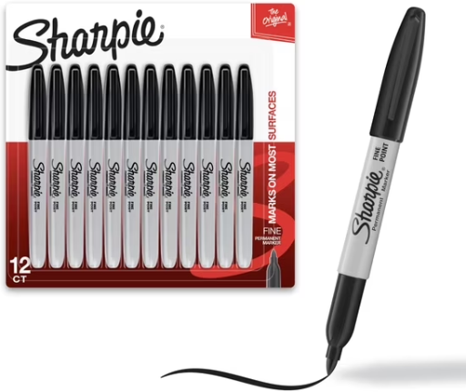 Sharpie Fine Point Permanent Markers 12-Pack Deal