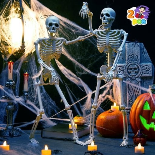 Joyfy 2 Pcs 24" Halloween Skeleton Decor