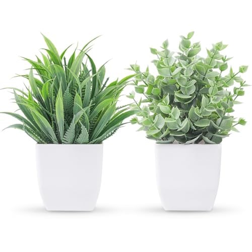 Der Rose 2 Pack Small Fake Plants