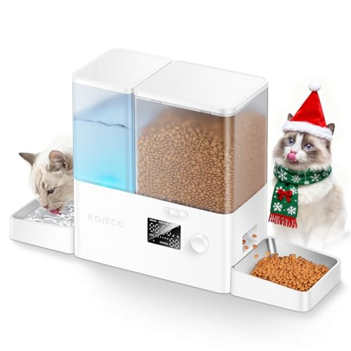 Rojeco 36 Cups/8.5L Pet Automatic Feeder and Gravity Water Dispenser