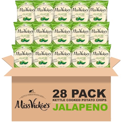 28-Pack Miss Vickie's Jalapeño Kettle Cooked Potato Chips (1.375 oz)